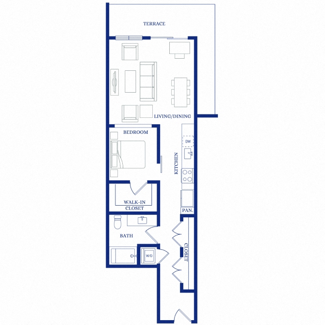 Floor plan layout diagram for A8